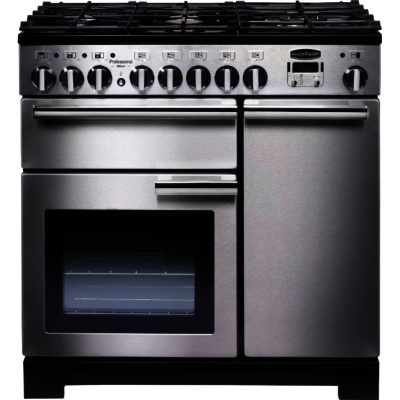 Rangemaster Professional Deluxe 90cm Dual Fuel 97590Range Cooker in Stainless Steel Rangemaster Professional Deluxe 90cm Dual Fuel 97590Range Cooker in Stainless Steel